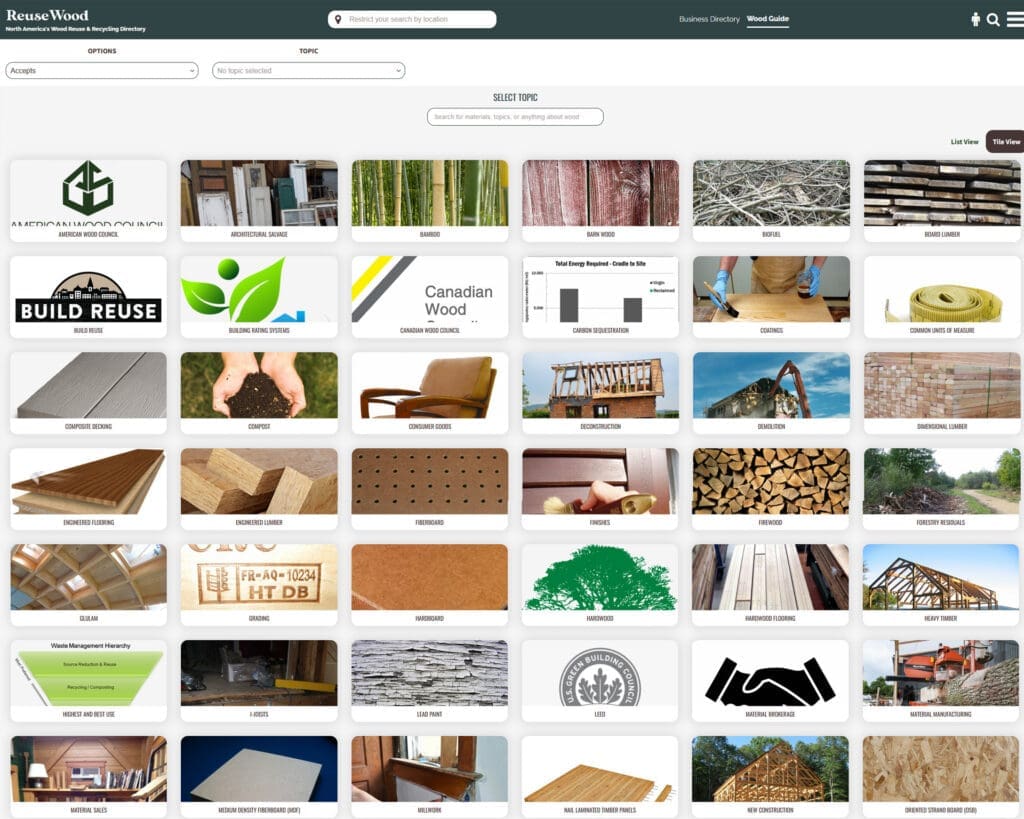 Reuse Wood - Circular Building Knowledge Platform